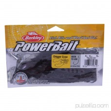 Berkley Powerbait Chigger Craw Soft Bait 4 Length, Black Blue Fleck, Per 9 557306061